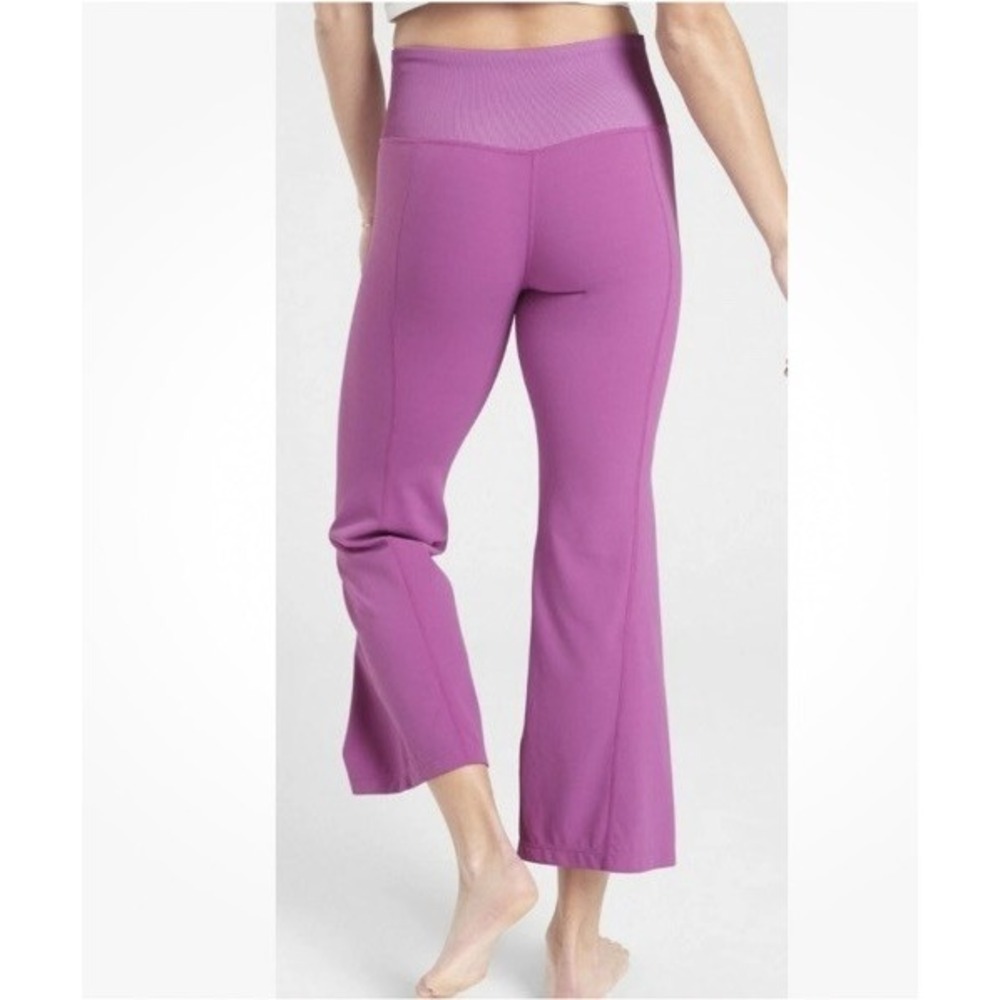 Athleta Women's Purple Barre Kickflare‎ In Powervita Yoga Athletic Pants SP